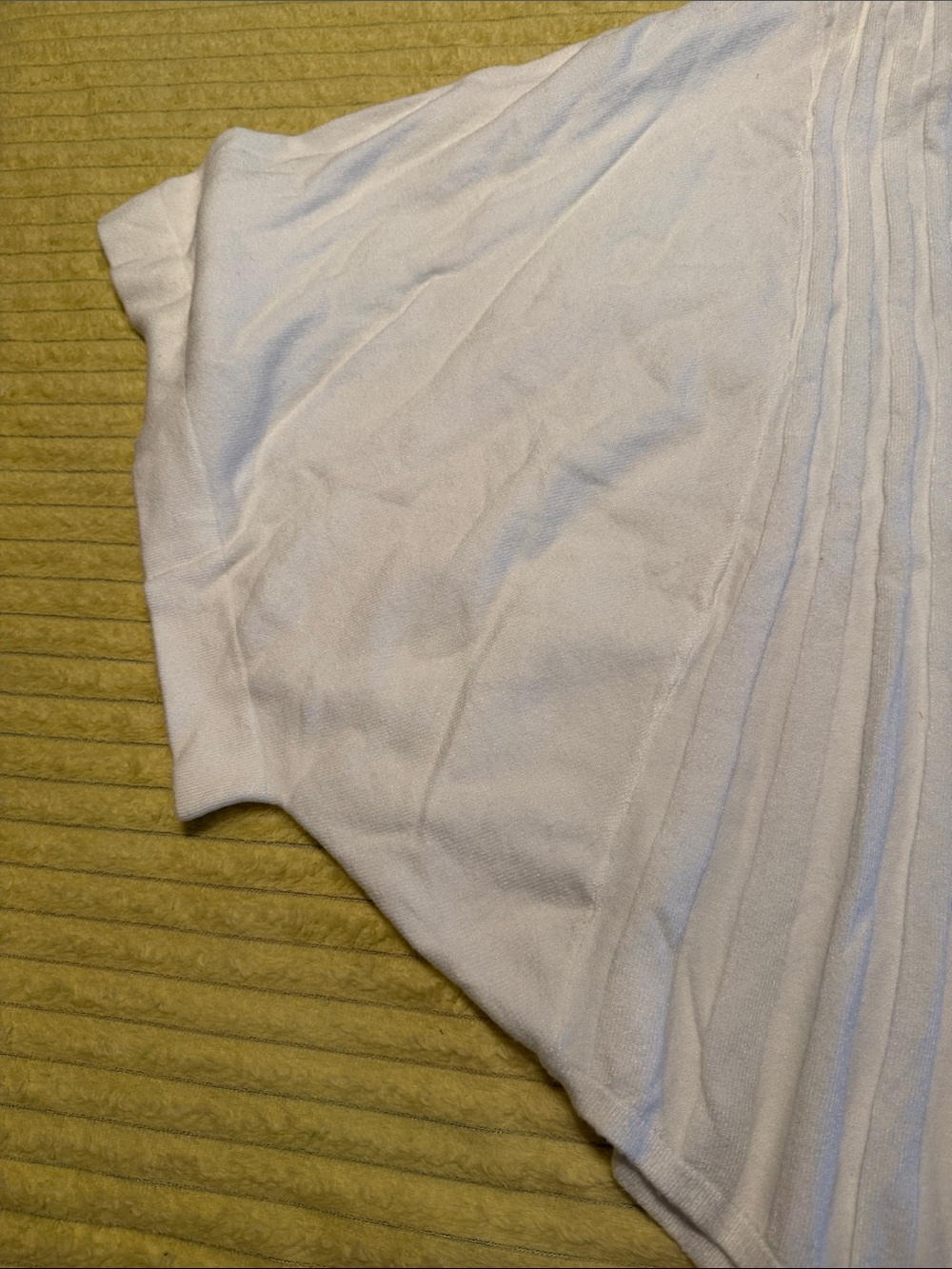 Pleated V‑Neck Cream Tunic Top by Alfani - Picture 6 of 7